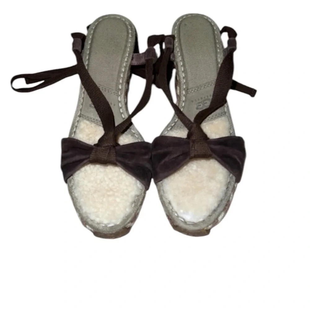 NWT UGG Chocolate Brown Espadrille Wedges
